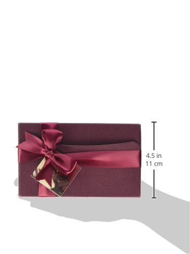Hamiltons Burgundy Luxury Belgian Ballotin 24 Handmade Chocolates Gift Box