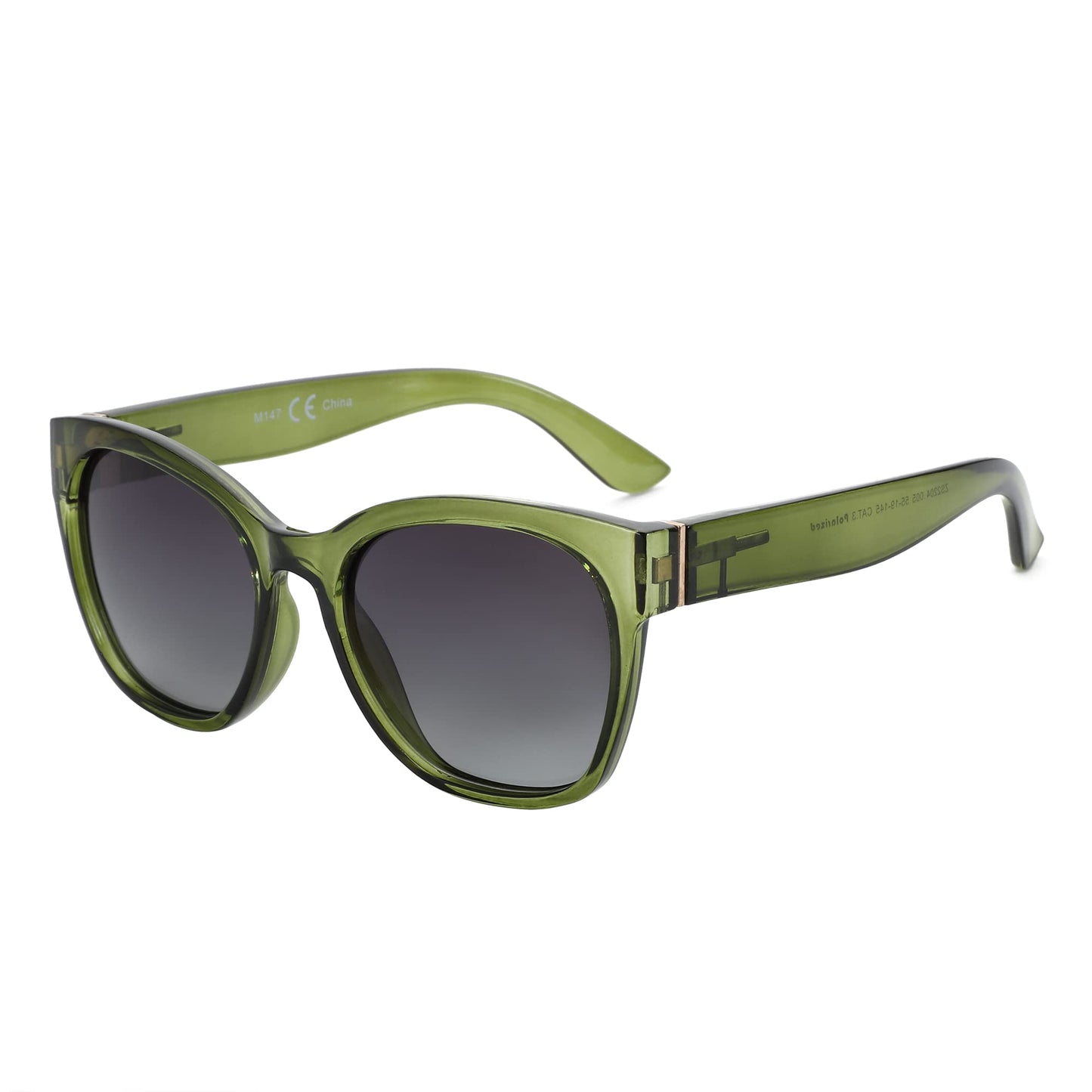 ZENOTTIC Cat Eye Polarised Sunglasses for Women - Oversized Sun Glasses UV400 Protection Retro Shades Designer Style