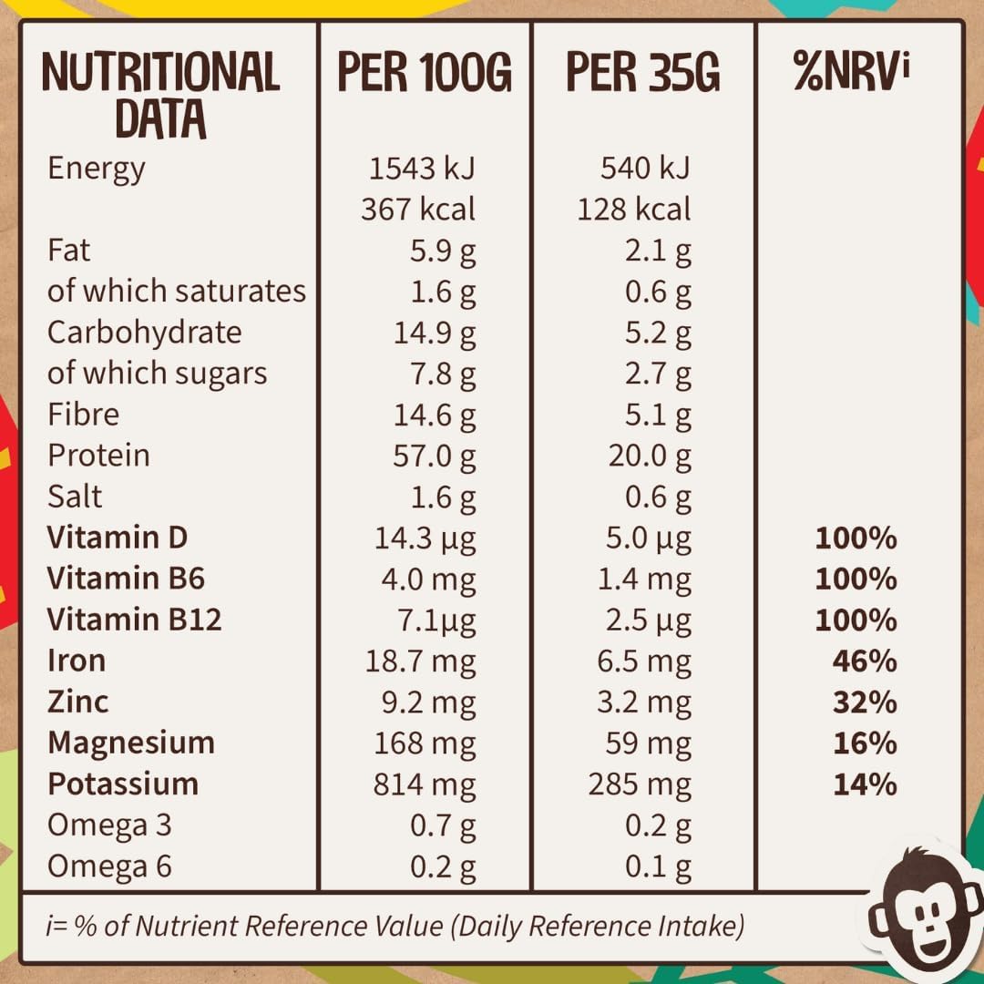 Vegan Protein Powder (1kg) - 28 Servings - EarthChamp by Wyldsson - Plant Based Chocolate Protein Powder Shake, Dairy Free, Gluten Free, Lactose Free Protien Shake (Choc)