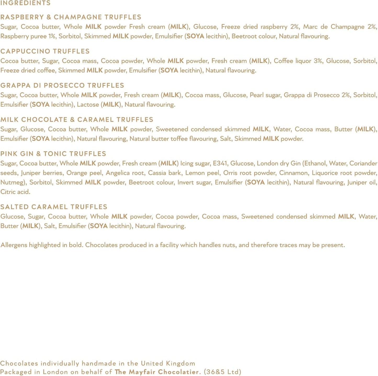 The Gourmet Selection, 16 Handmade Chocolate Truffles