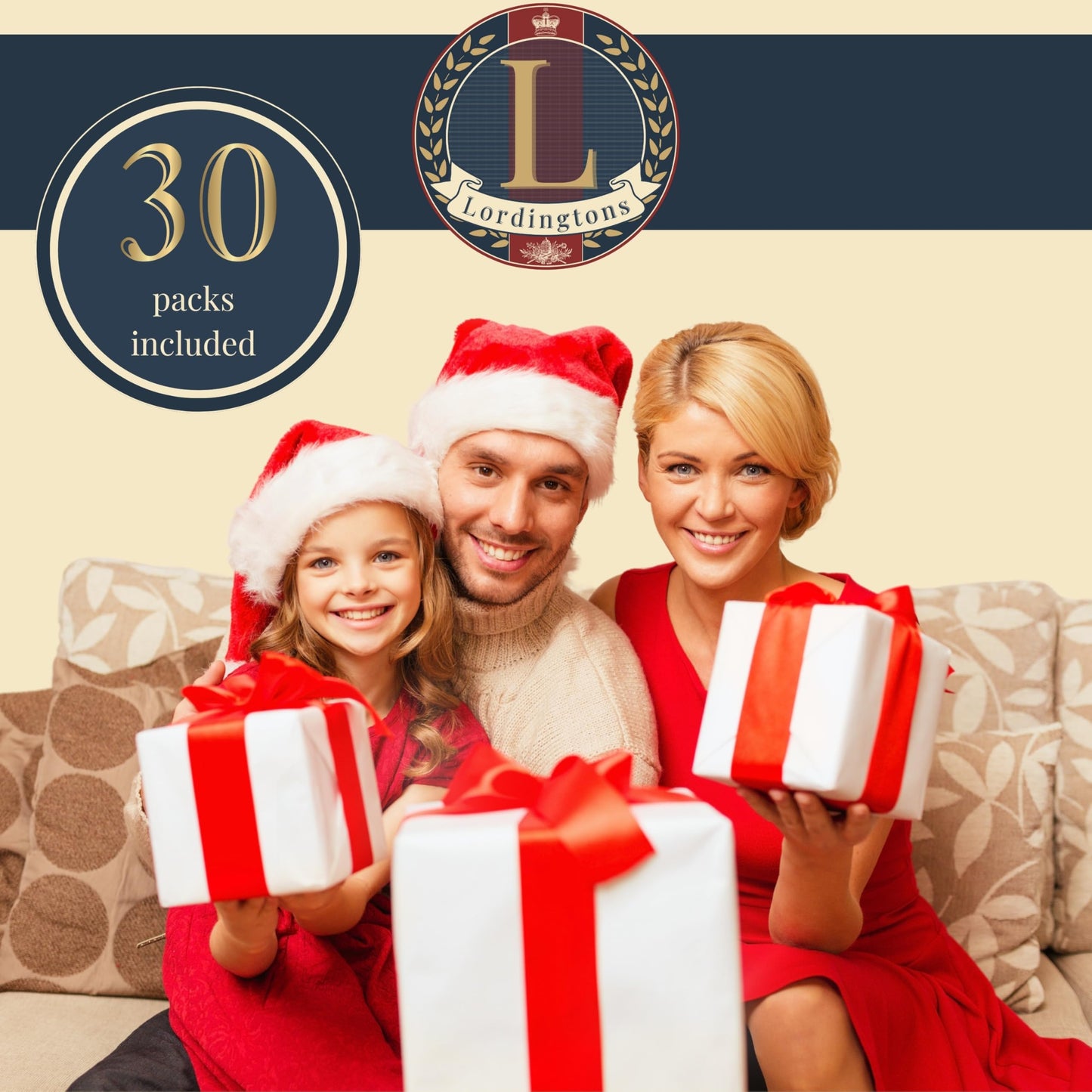 Biscuits Gift Set Hamper Bundle Contains 30 Packs of Individually Wrapped Biscuits Multipacks. Lordingtons Gift Hamper Includes a Variety of Loved Treats