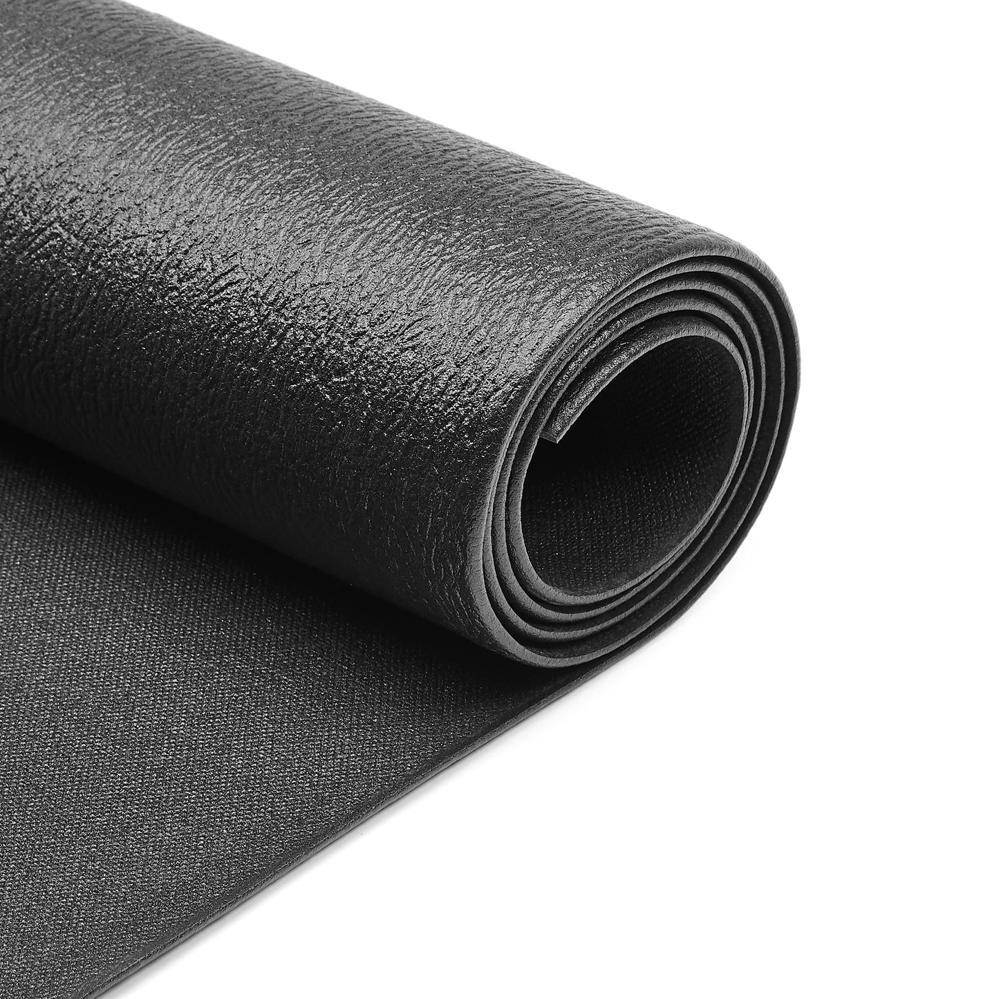 Amazon Basics High Density Exercise Equipment and Treadmill Gym Floor Mat, Sleek Black, 0.76 x 1.83 Meters