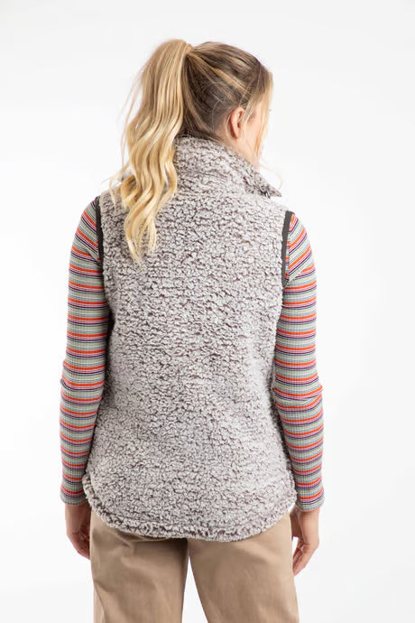 Weird Fish - Raia Cosy Fleece Gilet Bronze