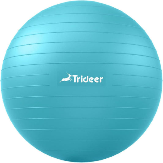 Trideer Extra Thick Exercise Pregnancy Ball, Anti-Burst Gym Ball, Swiss Ball with Pump for Yoga, Labour, Pilates, Fitness, Stability