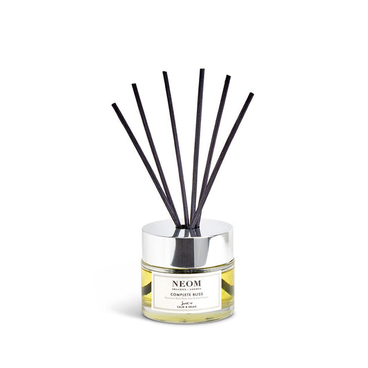 Neom- Complete Bliss Luxury Reed Diffuser, 100ml | Blush Rose, Lime & Black Pepper | Scent To De-stress