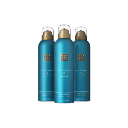 RITUALS Shower Foam The Ritual of Hammam - Value Pack - Shower Gel with Eucalyptus and Argan Oil - Refreshing Foaming Shower Gel - Economy Pack, 3 x 200ml