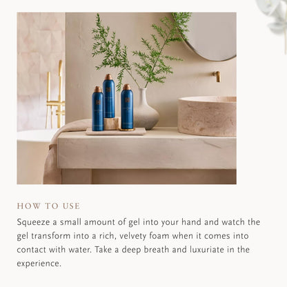 RITUALS Shower Foam The Ritual of Hammam - Value Pack - Shower Gel with Eucalyptus and Argan Oil - Refreshing Foaming Shower Gel - Economy Pack, 3 x 200ml