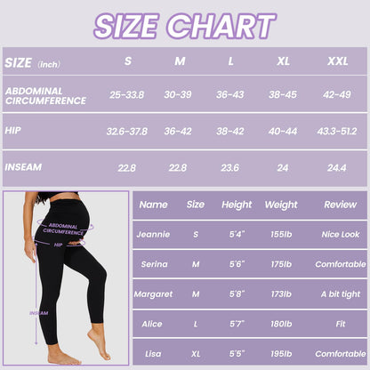 DDOBB 2 Pack Maternity Leggings Over Bump with Pockets High Waist Black Soft Belly Support Stretchy Pregnancy Pants Yoga Workout Pajama Trousers
