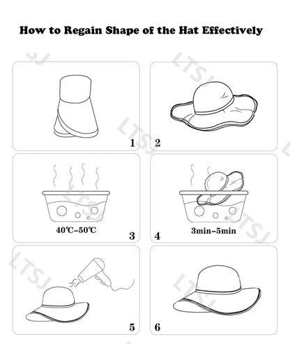 Foldable Cowboy Hat Shapeable Wide Brim Sun Protection Straw Hats Adults Spring Summer Anti UV Sun Hat Travel Beach Cap Western Cowgirl Hats Bush Hat for Women,Ladies,Men,Camping,Fishing,Hiking