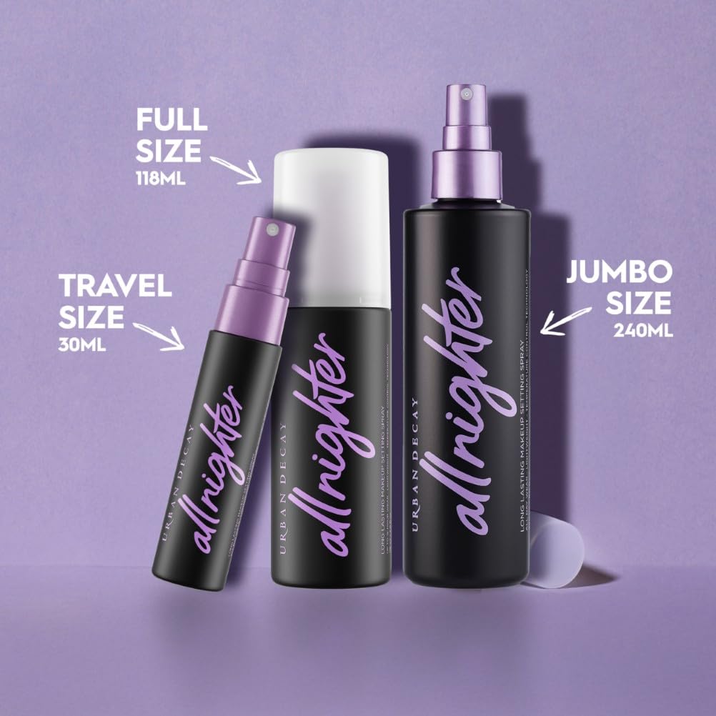 Urban Decay All Nighter Makeup Setting Spray, Long-Lasting Fixing Spray for Face, 118ml