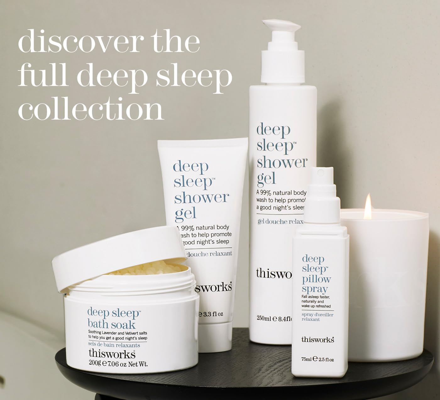 This Works Deep Sleep Pillow Talk Kit - Gift Set with Deep Sleep Pillow Spray 75 ml and Stress Check Roll On 5 ml - Self Care and Sleep Gifts for Women