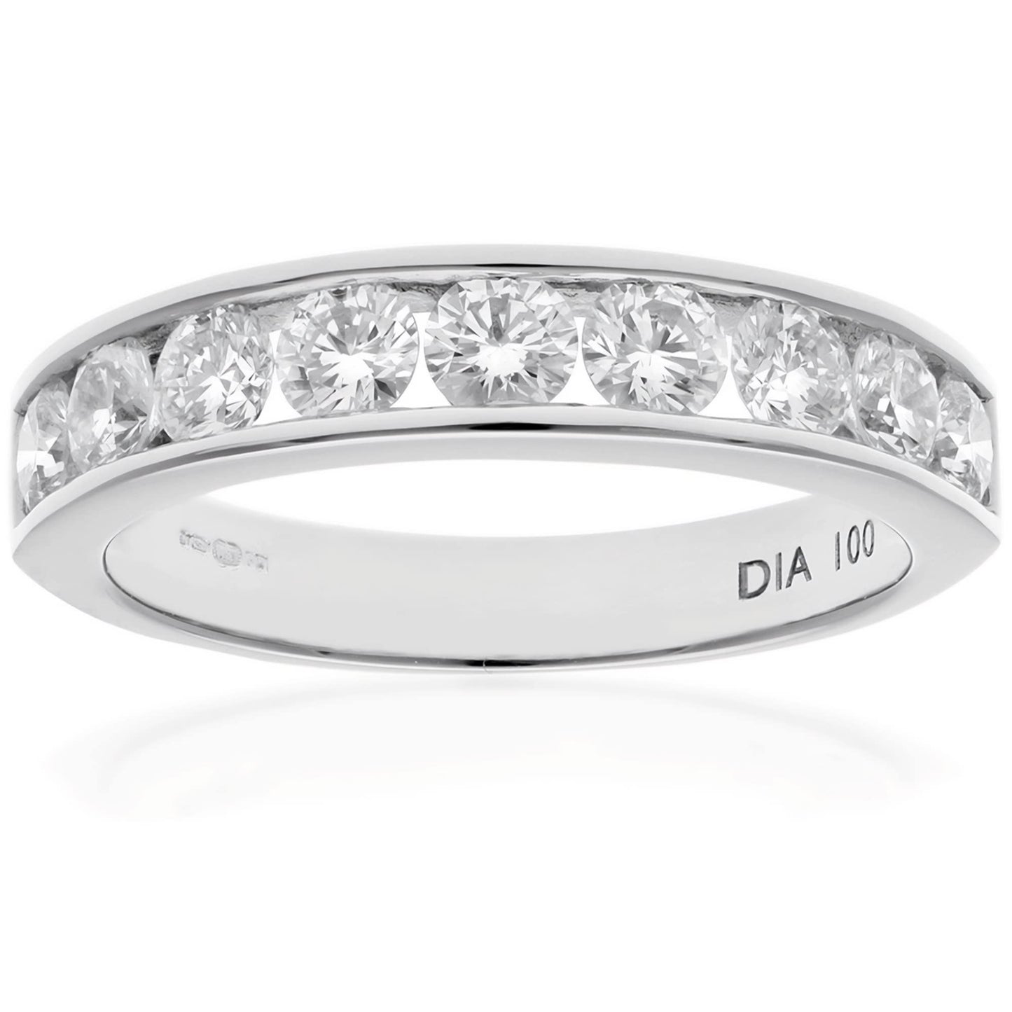 Citerna White Gold Ring - Premium Quality Gold Eternity Engagement Rings Embellished with Cubic Zirconia - Stunning and Durable Gold Rings for Women - Branded Box Included