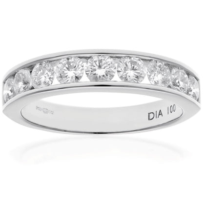 Citerna White Gold Ring - Premium Quality Gold Eternity Engagement Rings Embellished with Cubic Zirconia - Stunning and Durable Gold Rings for Women - Branded Box Included