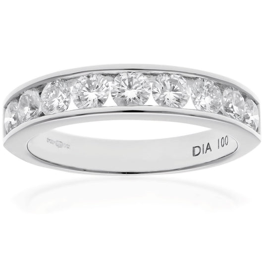 Citerna White Gold Ring - Premium Quality Gold Eternity Engagement Rings Embellished with Cubic Zirconia - Stunning and Durable Gold Rings for Women - Branded Box Included