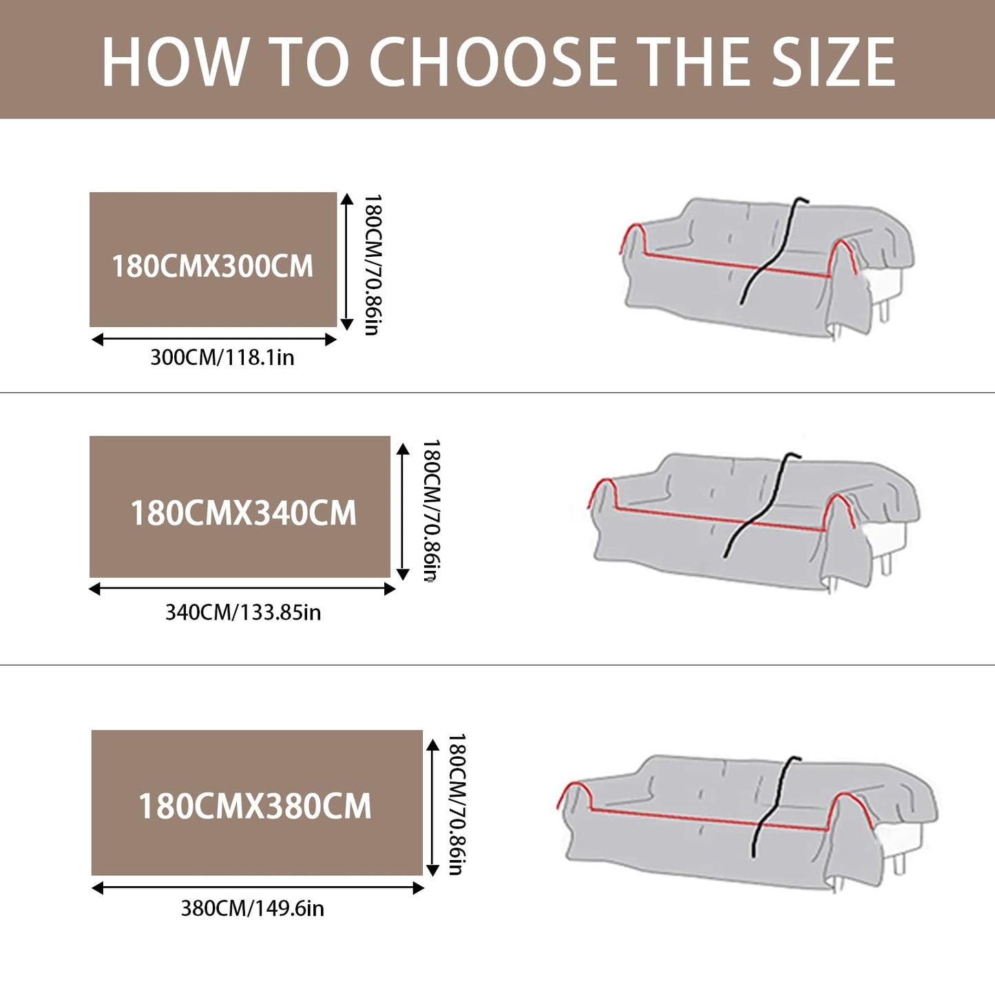 tianxinbaobei Large Sofa Throw for Couch, Soft and Warm Throw Blanket for Sofa, Anti-scratch Pet Friendly Plush Sofa Cover(Dark Gray/180x340cm/70 x134)