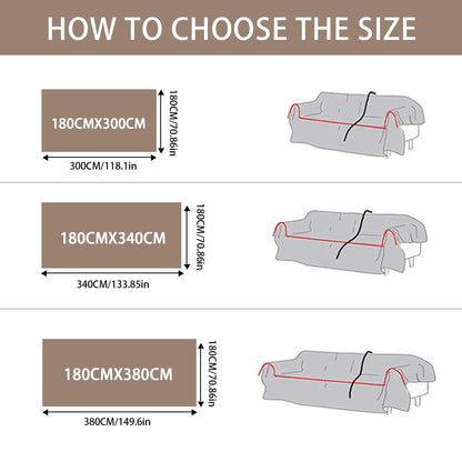 tianxinbaobei Large Sofa Throw for Couch, Soft and Warm Throw Blanket for Sofa, Anti-scratch Pet Friendly Plush Sofa Cover(Dark Gray/180x340cm/70 x134)