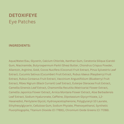 Pixi DetoxifEYE Beauty Hydrogel Under-Eye Patches, 30 Pairs, 60 Patches