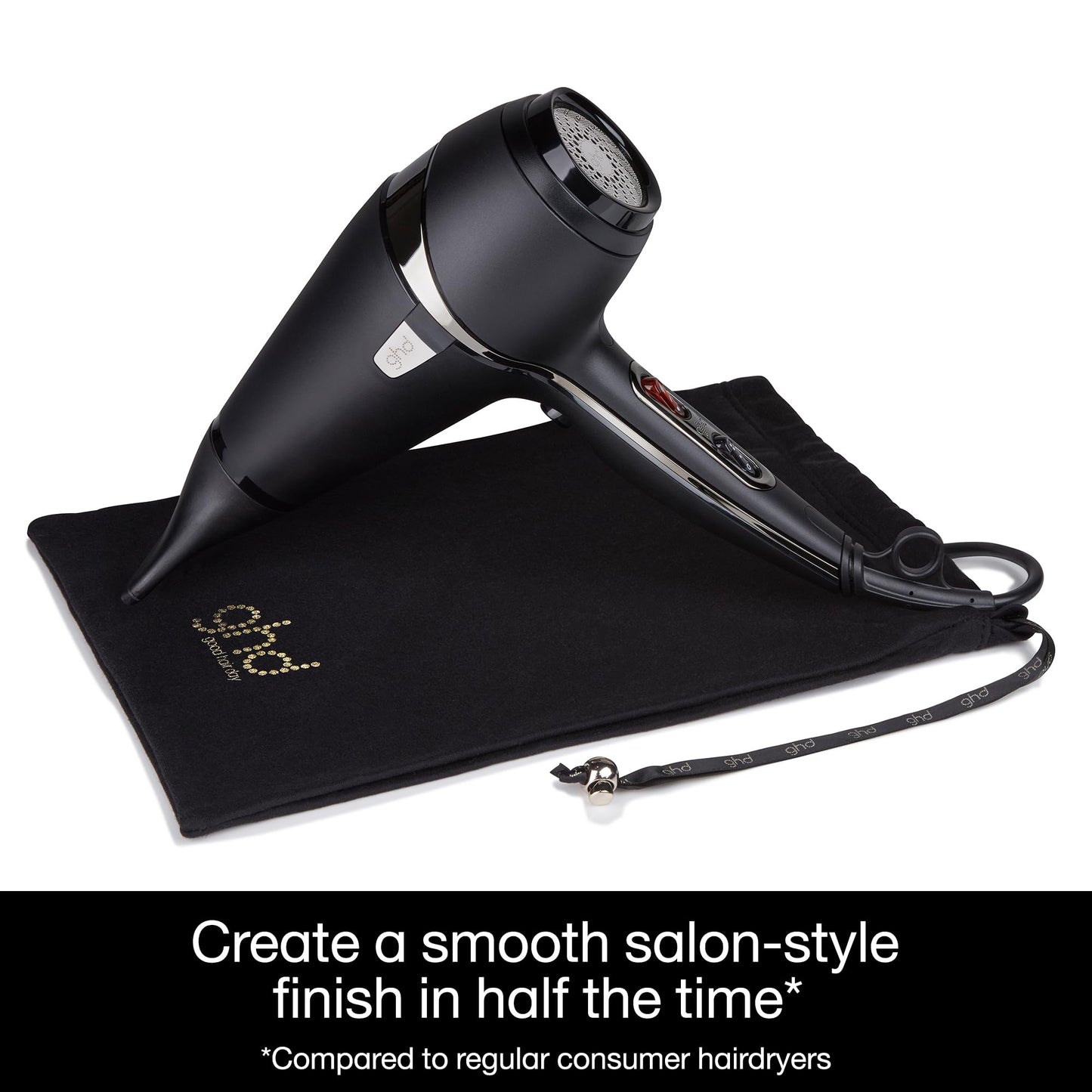 ghd Air Hair Dryer - Powerful 2,100 W Professional-Strength Motor, Advanced Ionic Technology, Smooth Salon-Style Finish