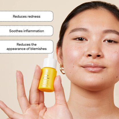BYBI Beauty CBD Booster | Facial Oil | Calm Stressed Skin, Eases Blemishes and Reduce Redness | Contains 100mg CBD Hemp Oil | 15 ml