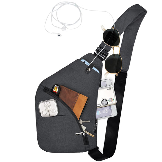 OSOCE Anti-Theft Casual Shoulder Backpack Sling Chest Crossbody Waterproof Bag Hiking Travel for Men Women Cover Pack Rucksack Bicycle Sport