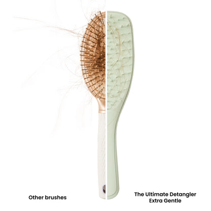 Tangle Teezer Extra Gentle Ultimate Detangler Hairbrush, Less Tension to Minimise Breakage, Effective and Extra Gentle Detangling, Safe for Uuse on Wet and Dry Hair, for All Hair Types, Eucalyptus