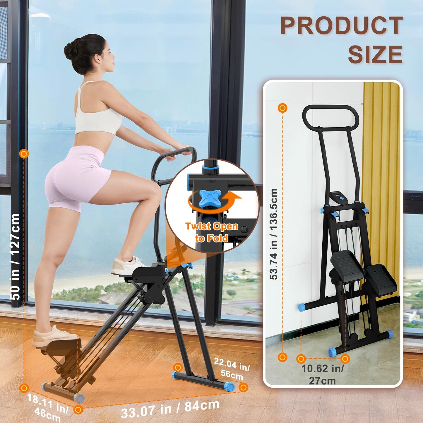 Vertical Climber Exercise Machine for Home Gym
