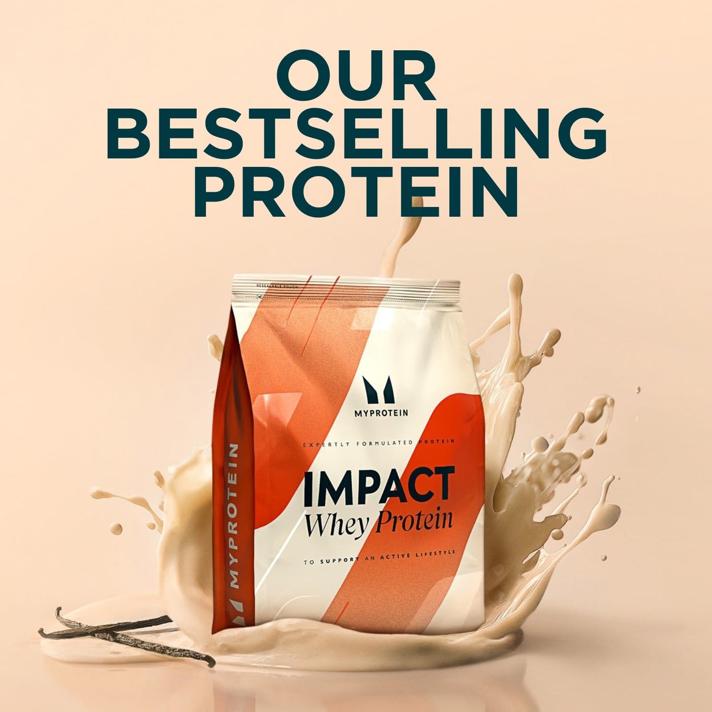 MyProtein Impact Whey Protein Powder – Vanilla Flavour– 1kg, 22g of Protein per Serving, Supports Muscle Building, Recovery & Lean Muscle Maintenance - 33 Servings