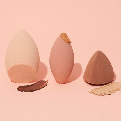 e.l.f. Total Sponge Set, Multi-use Makeup Sponge Set For Flawless Blending, Great For Powder Or Liquid Concealer & Foundation, Vegan & Cruelty-Free
