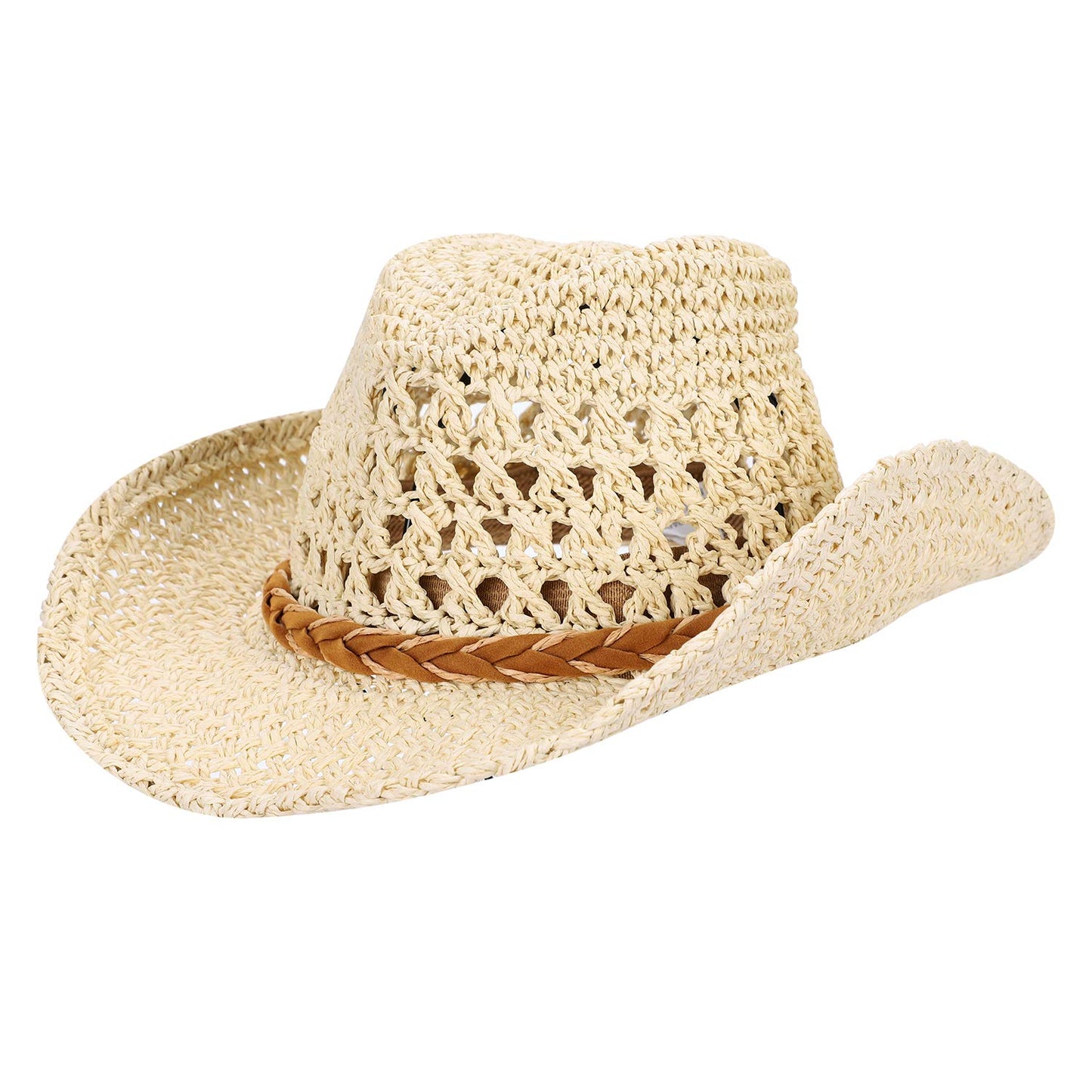 Foldable Cowboy Hat Shapeable Wide Brim Sun Protection Straw Hats Adults Spring Summer Anti UV Sun Hat Travel Beach Cap Western Cowgirl Hats Bush Hat for Women,Ladies,Men,Camping,Fishing,Hiking