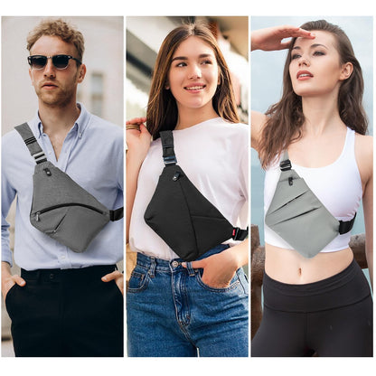 OSOCE Anti-Theft Casual Shoulder Backpack Sling Chest Crossbody Waterproof Bag Hiking Travel for Men Women Cover Pack Rucksack Bicycle Sport