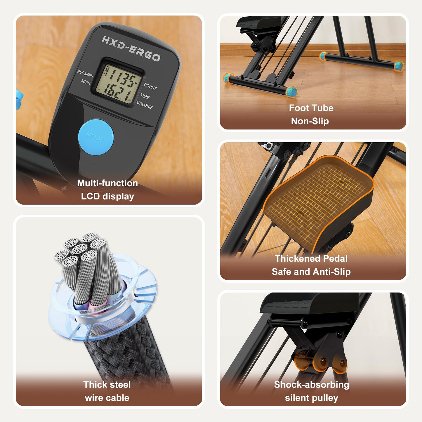 Vertical Climber Exercise Machine for Home Gym