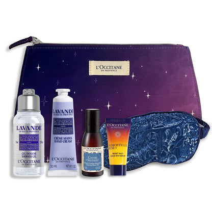 L'OCCITANE Beauty Sleep Collection, Luxury Sleep & Mini Essentials, Overnight Hydration & Anti-Aging, Premium & Clean Beauty Gift Set for All Skin Types