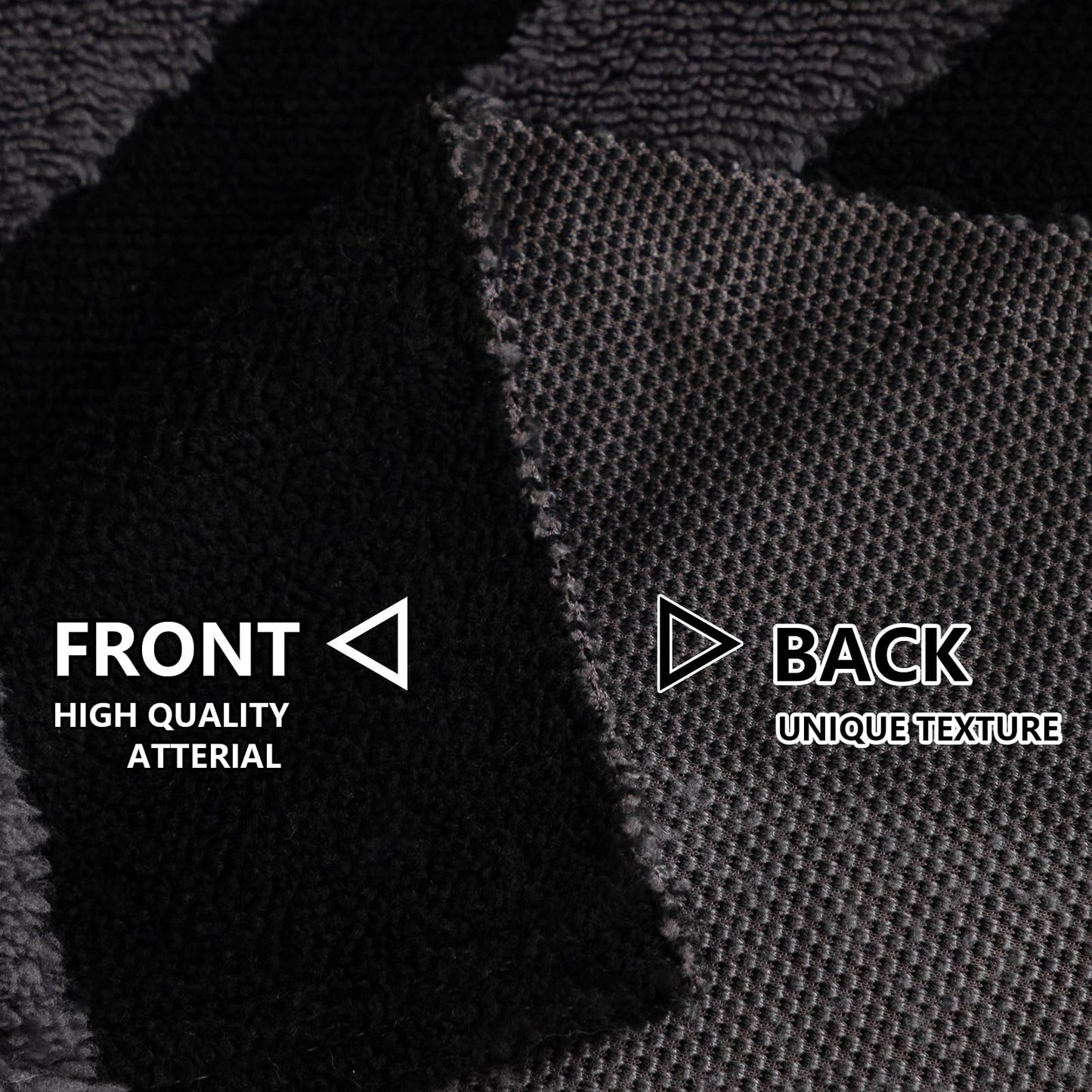 tianxinbaobei Large Sofa Throw for Couch, Soft and Warm Throw Blanket for Sofa, Anti-scratch Pet Friendly Plush Sofa Cover(Dark Gray/180x340cm/70 x134)