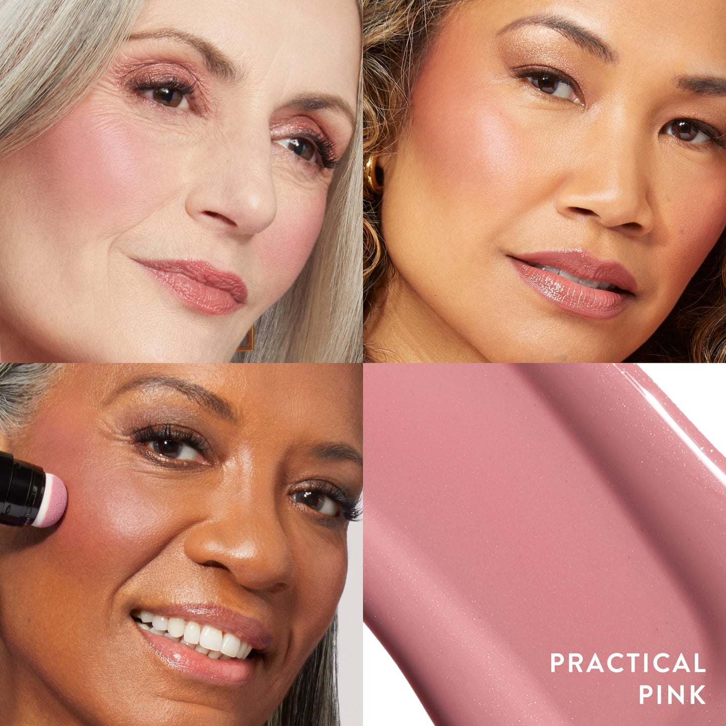 LAURA GELLER NEW YORK Serum Blush Tint (Practical Pink) - Hydrating, Long-Lasting Liquid Blush with Hyaluronic Acid for Plump, Rejuvenated Cheeks and a Natural Finish