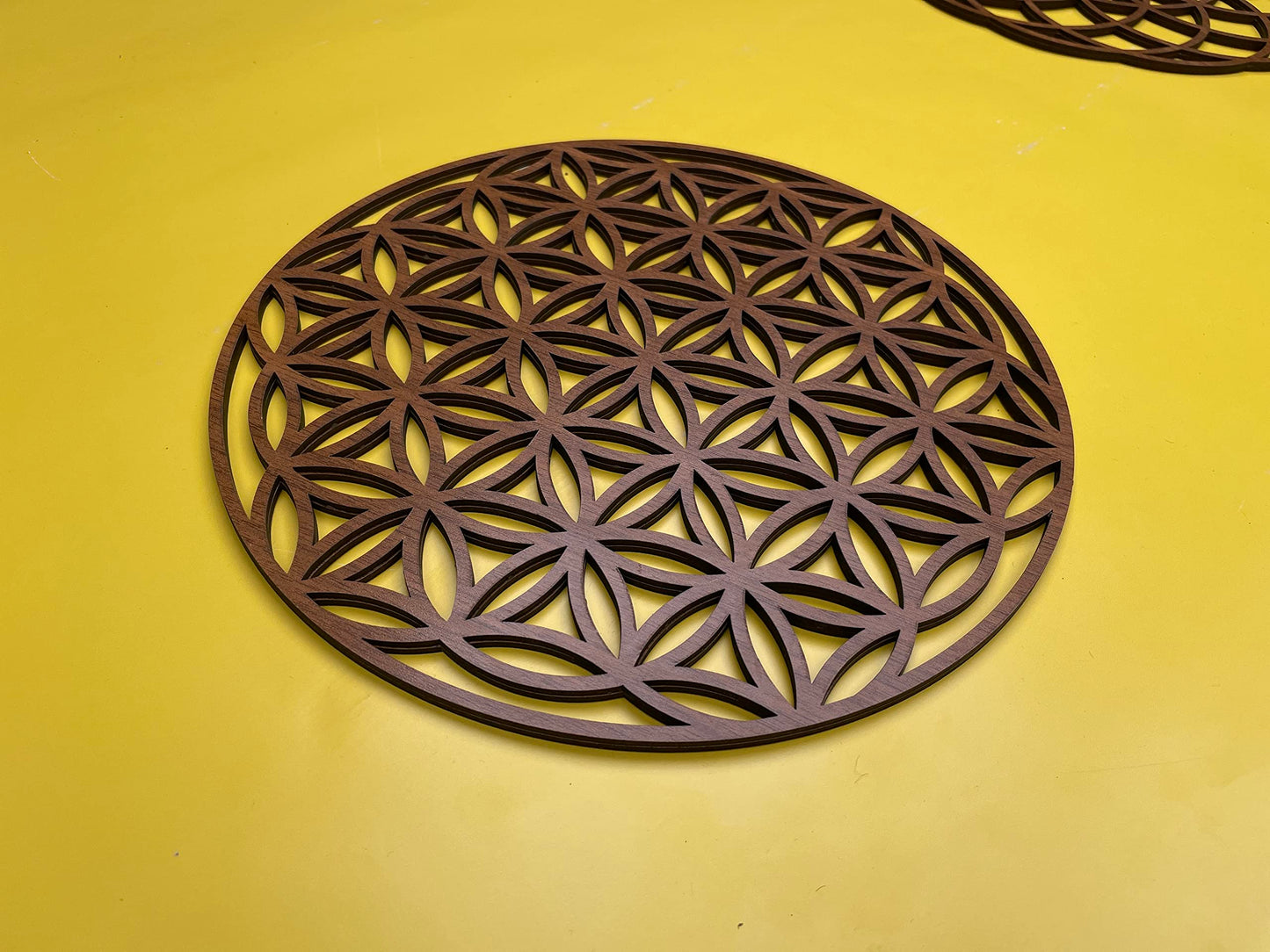 Sacred Geometry Wood Wall Art Decor, Mandala Wall Art, Geometric Wooden Wall Decoration, 3 Piece Sacred Geometry Wall Art