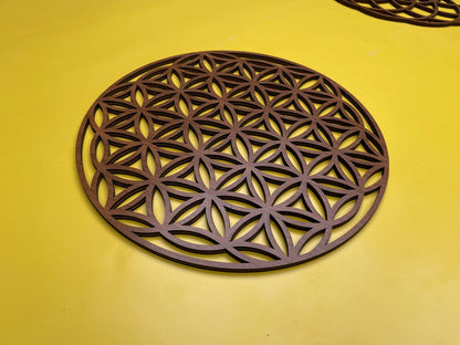 Sacred Geometry Wood Wall Art Decor, Mandala Wall Art, Geometric Wooden Wall Decoration, 3 Piece Sacred Geometry Wall Art