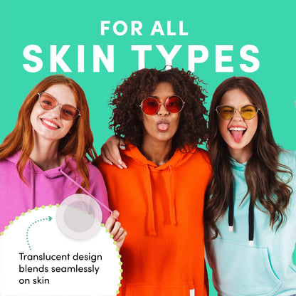 Dots for Spots Pimple Patches - Pack of 24 Translucent Hydrocolloid Spot Treatment Stickers for Face - Fast-Acting, Vegan & Cruelty Free - Korean Skin Care