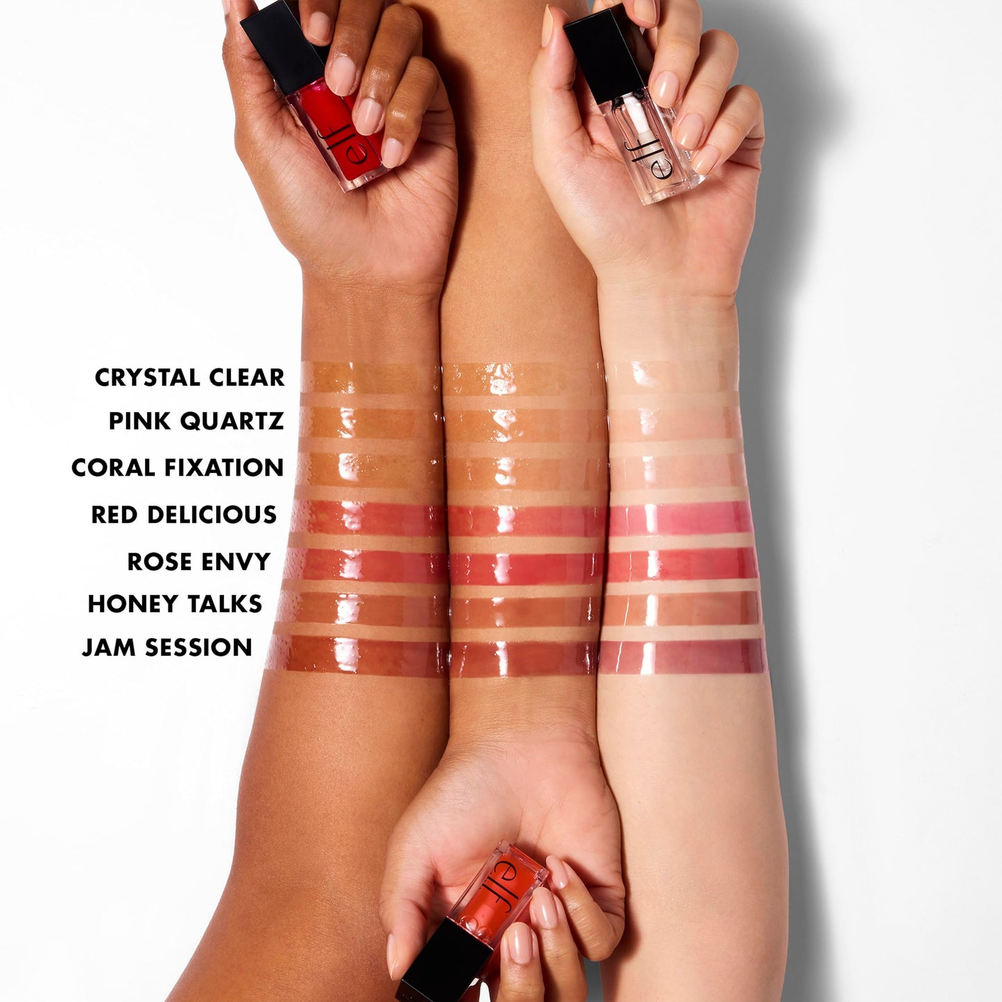 e.l.f. Glow Reviver Lip Oil, Nourishing Tinted Lip Oil For A High-Shine Finish, Infused With apricot oil, Vegan & Cruelty-Free, Rose Envy