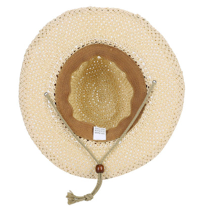 Foldable Cowboy Hat Shapeable Wide Brim Sun Protection Straw Hats Adults Spring Summer Anti UV Sun Hat Travel Beach Cap Western Cowgirl Hats Bush Hat for Women,Ladies,Men,Camping,Fishing,Hiking
