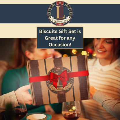 Biscuits Gift Set Hamper Bundle Contains 30 Packs of Individually Wrapped Biscuits Multipacks. Lordingtons Gift Hamper Includes a Variety of Loved Treats