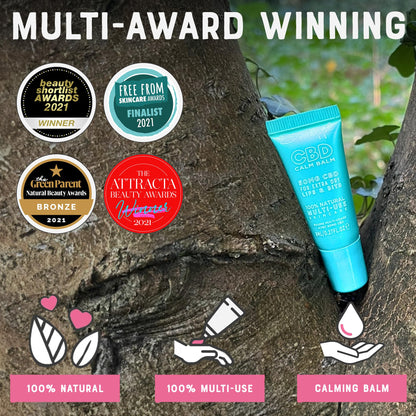 Dr. Lipp CBD Calm Balm 0.27 fl oz / 8ml – 5-in-ONE Multi-Use Ultra Moisturising Lip Balm for Extra Dry Chapped Lips & Bits – With 50mg Cannabidiol & 100% Natural Lanolin – Fragrance & Cruelty Free