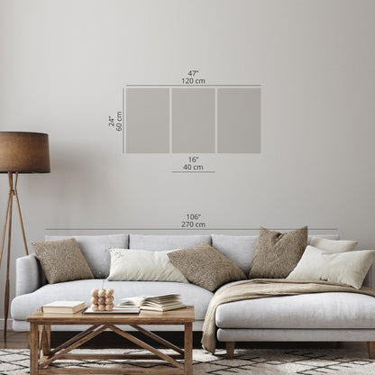 murando - Art Set of 3 Canvases Wall Art Geometric Circle 120x60 cm (3 pcs. 40x60 cm each) Acoustic Wall Multi Part Canvas - 3 Piece - Room Decor Print Living Room - Dark Green a-H-10131-b-a