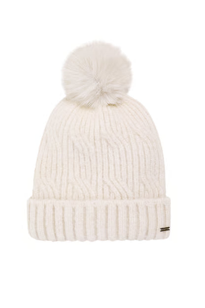 Weird Fish - Blagdon Sparkle Bobble Hat Chalk