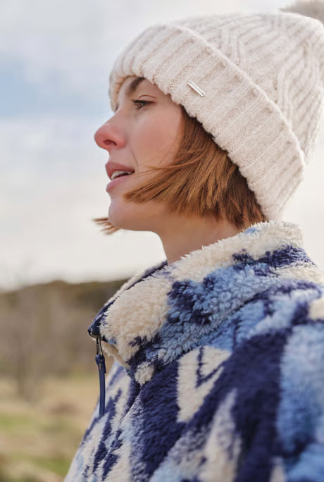 Weird Fish - Blagdon Sparkle Bobble Hat Chalk