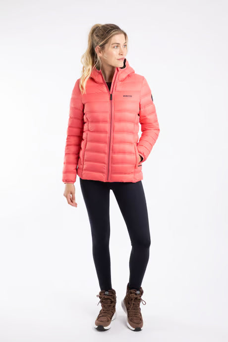 Weird Fish - Eshka Lightweight Padded Jacket Coral Spice