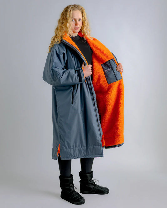 Dryrobe® - Dark Grey Orange Advance Changing Robe