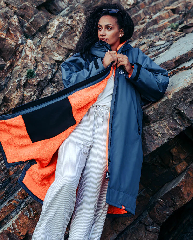 Dryrobe® - Dark Grey Orange Advance Changing Robe