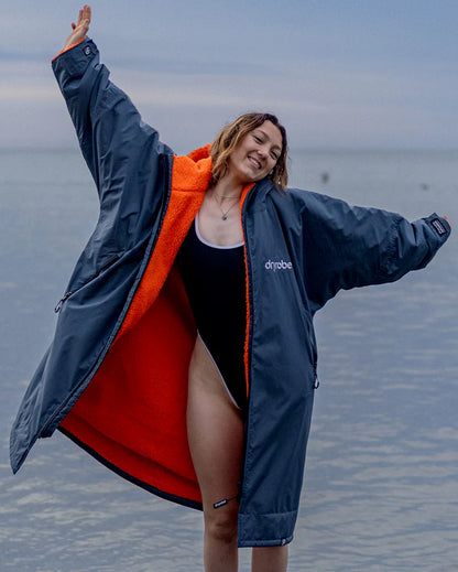 Dryrobe® - Dark Grey Orange Advance Changing Robe