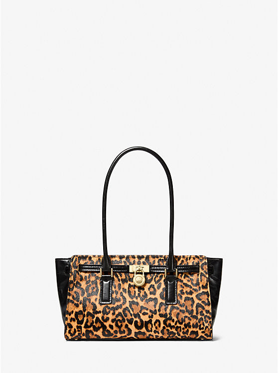 Michael Kors - Hamilton Moderne Small Leopard Print Calf Hair Satchel