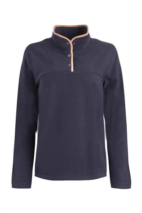 Weird Fish - Harriet Funnel Neck Microfleece Midnight